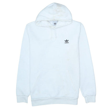 Mens UK Size M adidas White Pullover Hoodie