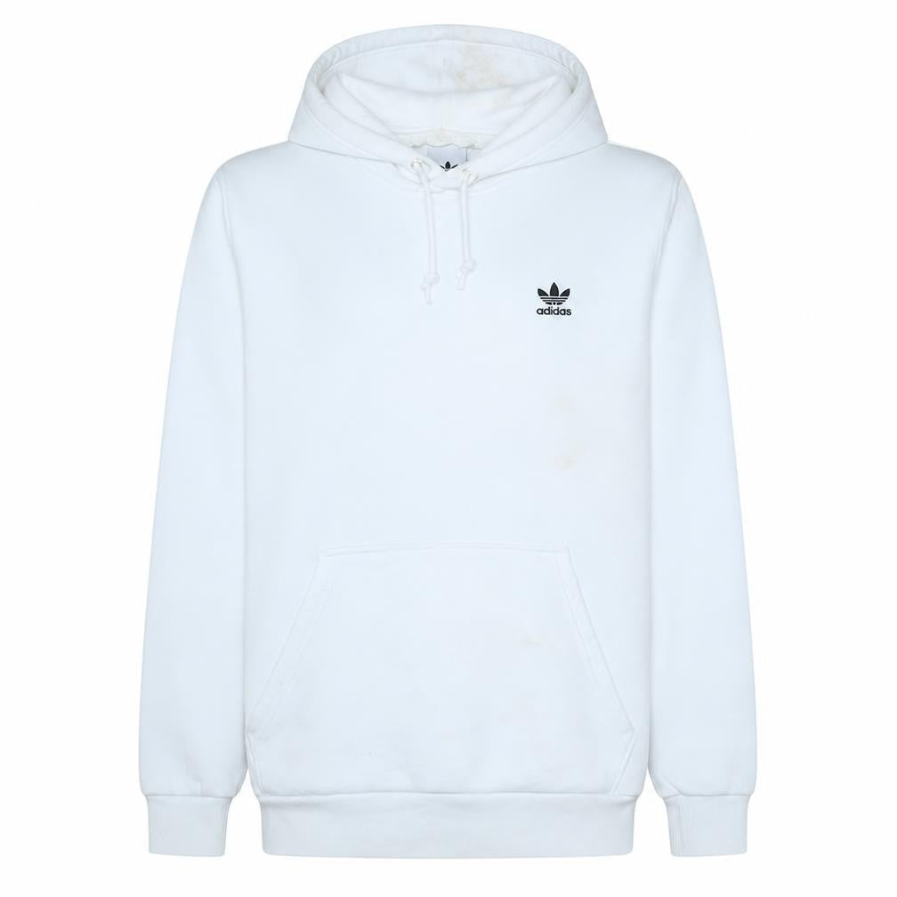 Mens UK Size M adidas White Pullover Hoodie