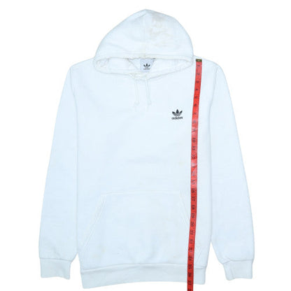 Mens UK Size M adidas White Pullover Hoodie