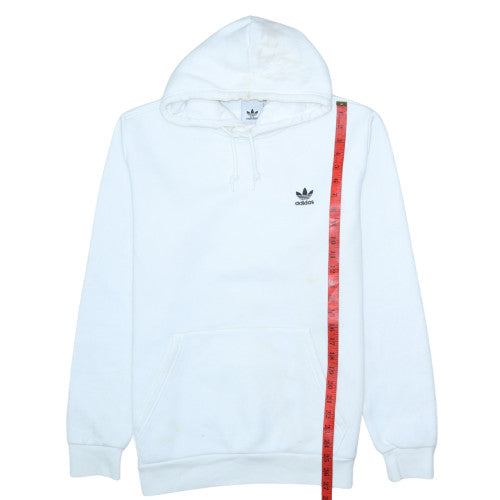 Mens UK Size M adidas White Pullover Hoodie