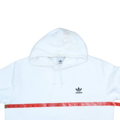 Mens UK Size M adidas White Pullover Hoodie