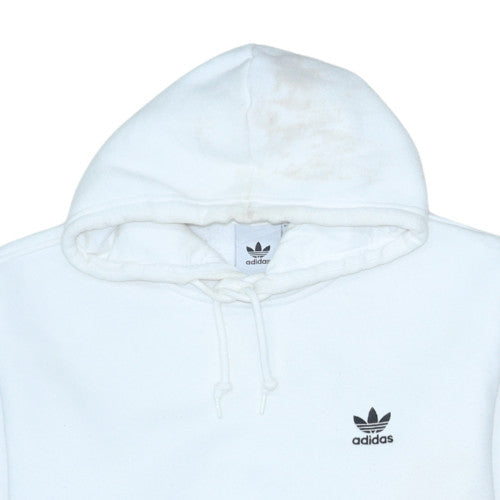 Mens UK Size M adidas White Pullover Hoodie