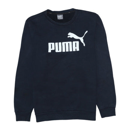 Mens UK Size M PUMA Blue Pullover Sweatshirt