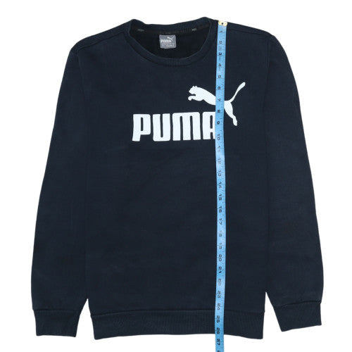 Mens UK Size M PUMA Blue Pullover Sweatshirt