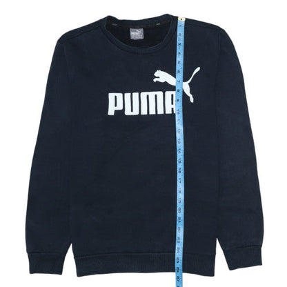 Mens UK Size M PUMA Blue Pullover Sweatshirt