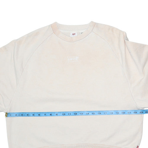 Womens UK Size S Levi's Beige Pullover Sweatshirt