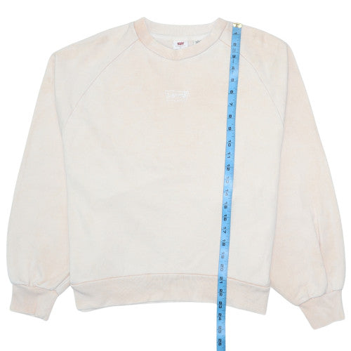Womens UK Size S Levi's Beige Pullover Sweatshirt