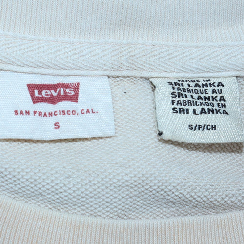 Womens UK Size S Levi's Beige Pullover Sweatshirt