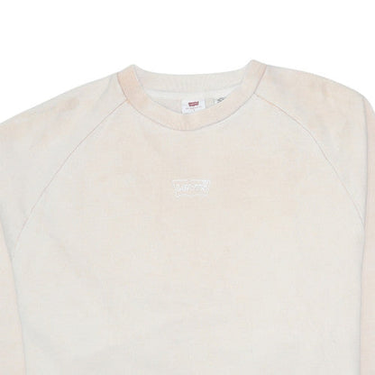 Womens UK Size S Levi's Beige Pullover Sweatshirt