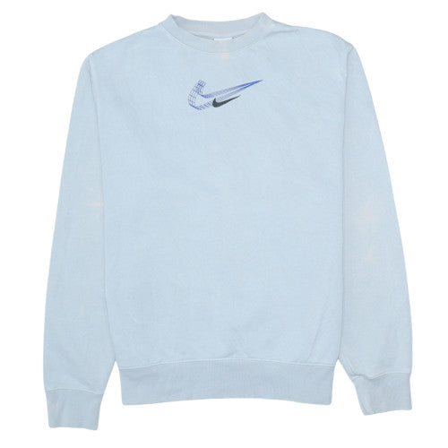 Womens UK Size M Nike Blue Pullover Sweatshirt