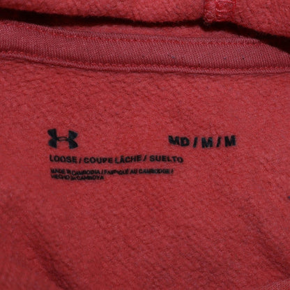 Mens UK Size M Under armour Pink Pullover Hoodie