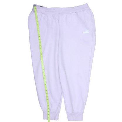 Puma Women Purple 2XL Fleece Jogger Sweatpants