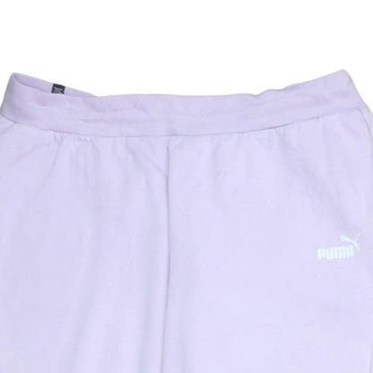 Puma Women Purple 2XL Fleece Jogger Sweatpants