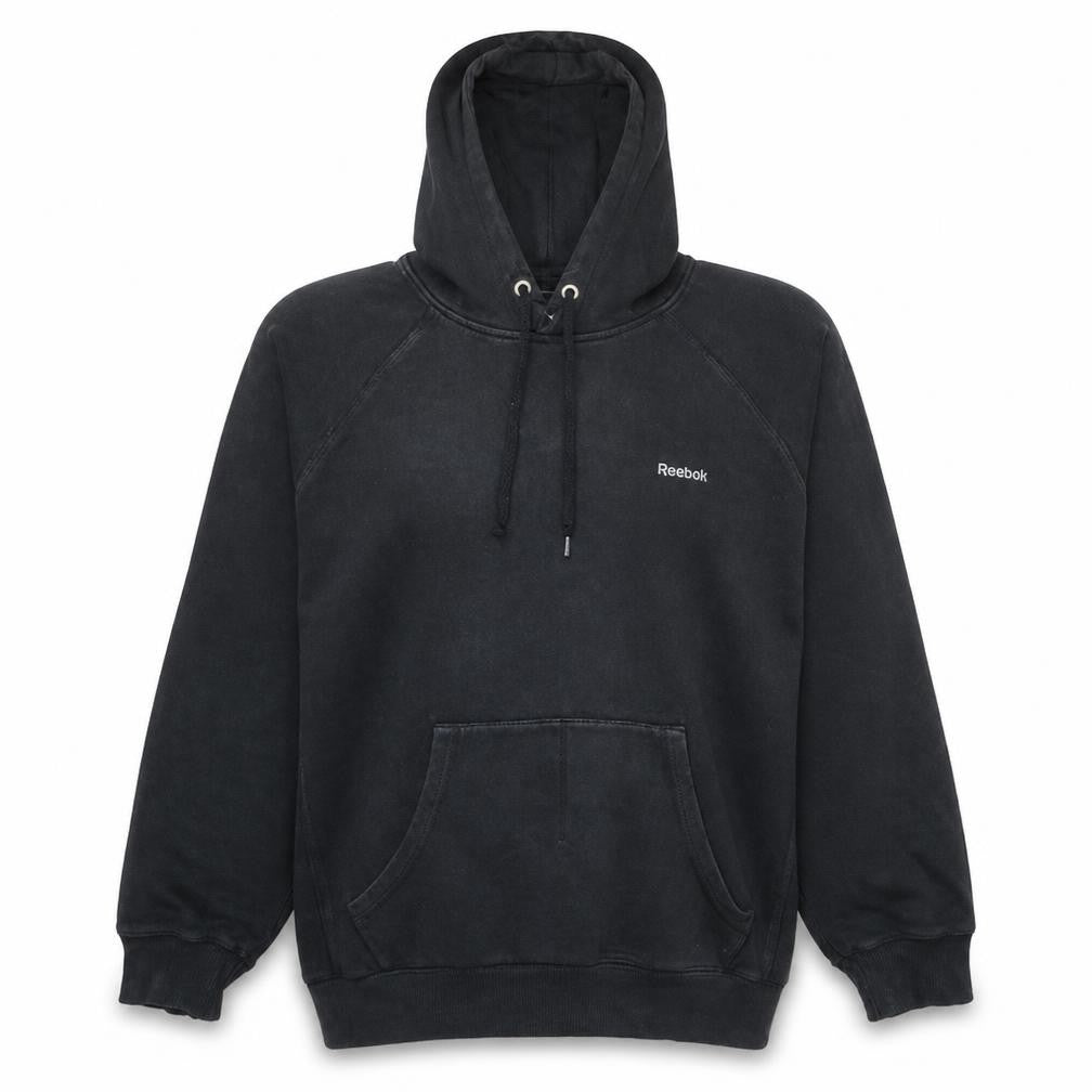 Mens UK Size XL Reebok Black Pullover Hoodie