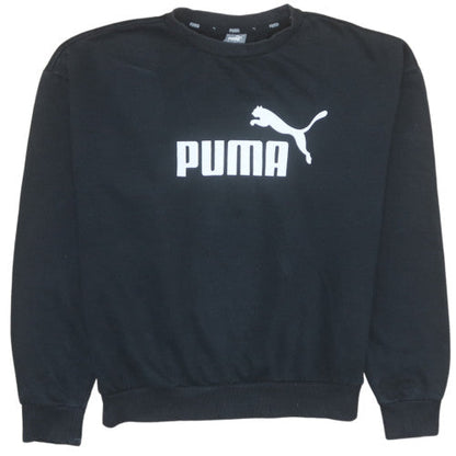 Womens UK Size M PUMA Black Pullover Sweatshirt