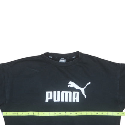 Womens UK Size M PUMA Black Pullover Sweatshirt