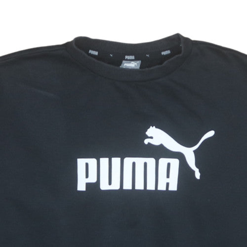 Womens UK Size M PUMA Black Pullover Sweatshirt