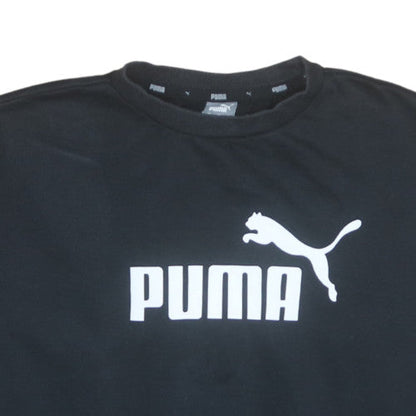 Womens UK Size M PUMA Black Pullover Sweatshirt