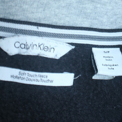 Mens UK Size S Calvin Klein Grey Henley Sweatshirt