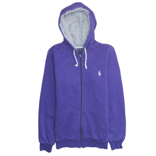 Womens UK Size L Ralph Lauren Purple Full Zip Hoodie