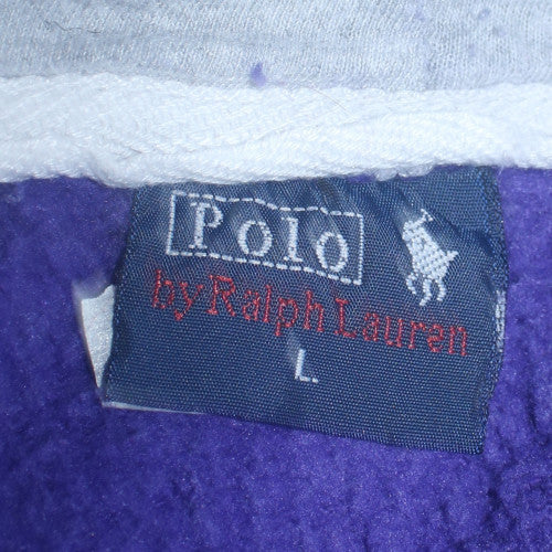 Womens UK Size L Ralph Lauren Purple Full Zip Hoodie