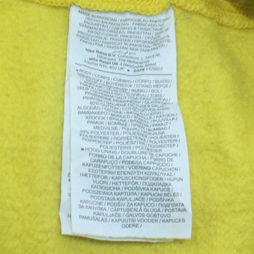 Womens UK Size 2XL Nike Yellow Pullover Hoodie