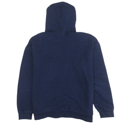Puma Boys Blue Pullover Hoodie 13-14 Years Fleece Sports Logo Sweatshirt