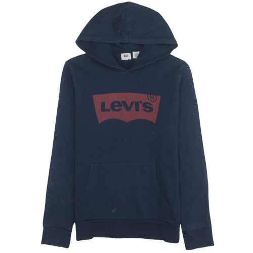 Mens UK Size M Levi's Blue Pullover Hoodie
