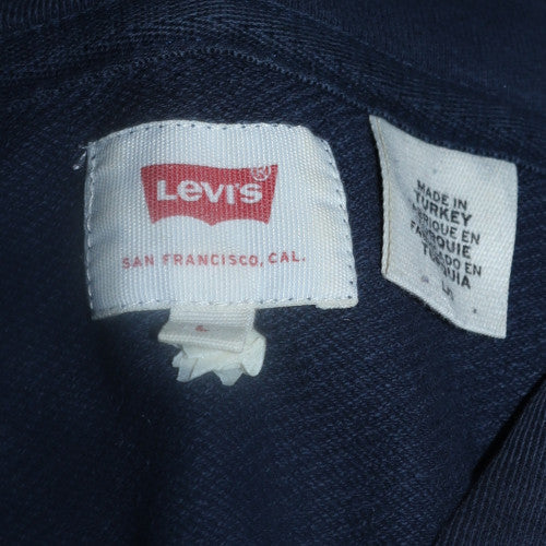 Mens UK Size M Levi's Blue Pullover Hoodie
