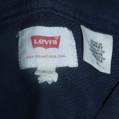 Mens UK Size M Levi's Blue Pullover Hoodie