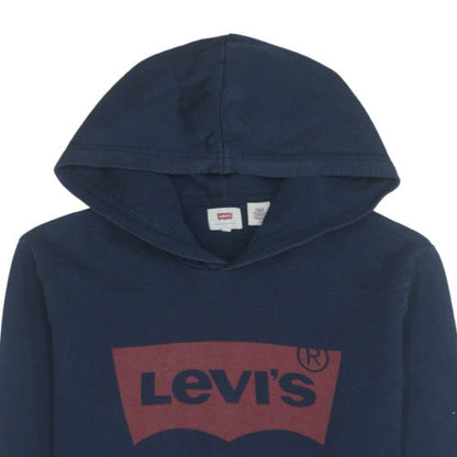 Mens UK Size M Levi's Blue Pullover Hoodie