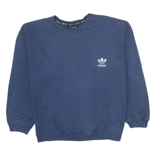 Womens UK Size L adidas Blue Pullover Sweatshirt
