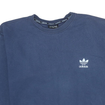 Womens UK Size L adidas Blue Pullover Sweatshirt