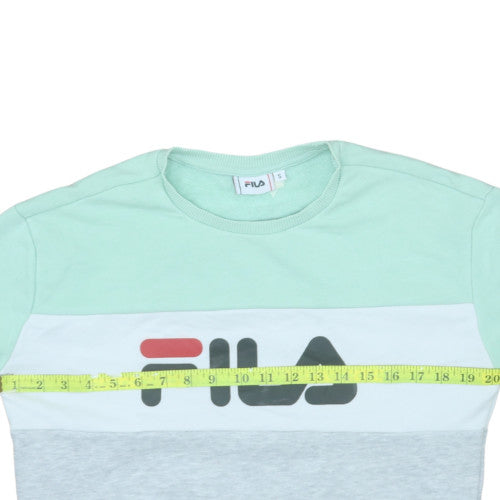 Womens UK Size S FILA Multicoloured Pullover Sweatshirt