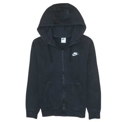 Womens UK Size S Nike Black Full Zip Hoodie