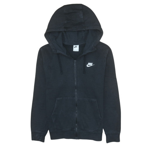 Womens UK Size S Nike Black Full Zip Hoodie