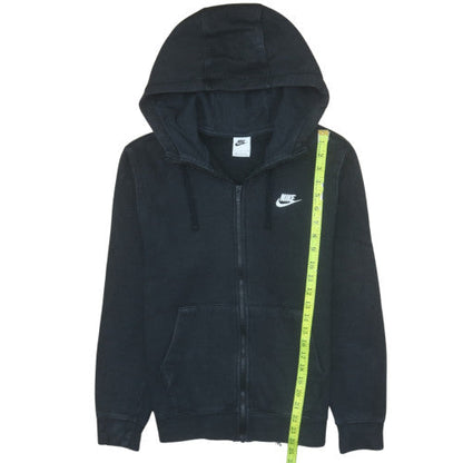 Womens UK Size S Nike Black Full Zip Hoodie