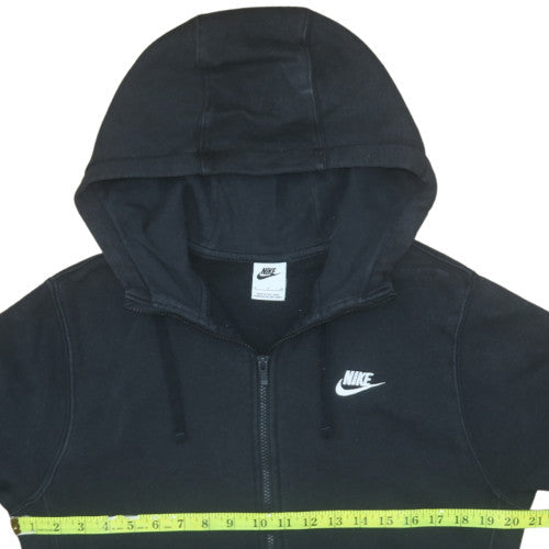 Womens UK Size S Nike Black Full Zip Hoodie