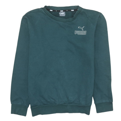 Womens UK Size S PUMA Green Pullover Sweatshirt