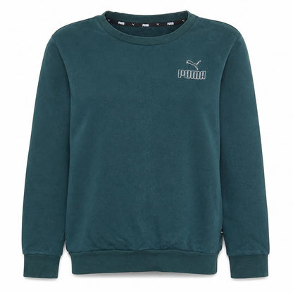 Womens UK Size S PUMA Green Pullover Sweatshirt