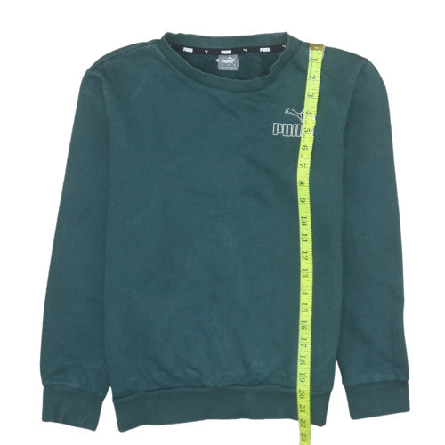Womens UK Size S PUMA Green Pullover Sweatshirt