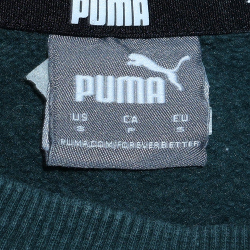 Womens UK Size S PUMA Green Pullover Sweatshirt