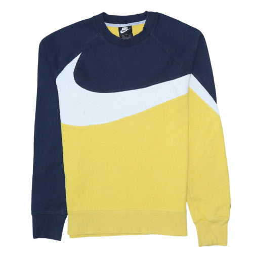 Mens UK Size S Nike Yellow Pullover Sweatshirt