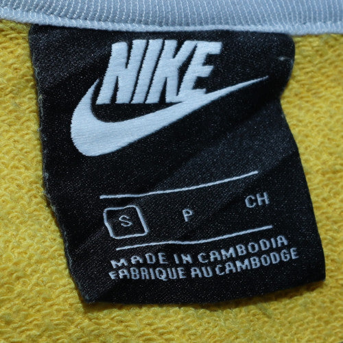 Mens UK Size S Nike Yellow Pullover Sweatshirt