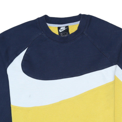 Mens UK Size S Nike Yellow Pullover Sweatshirt