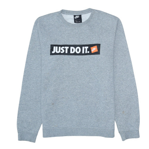 Mens UK Size M Nike Grey Pullover Sweatshirt