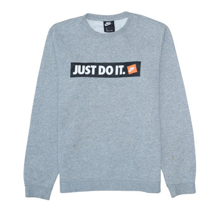 Mens UK Size M Nike Grey Pullover Sweatshirt