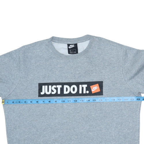 Mens UK Size M Nike Grey Pullover Sweatshirt