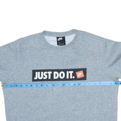 Mens UK Size M Nike Grey Pullover Sweatshirt