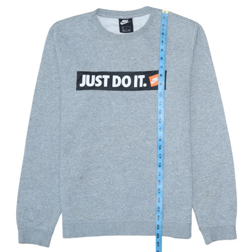Mens UK Size M Nike Grey Pullover Sweatshirt
